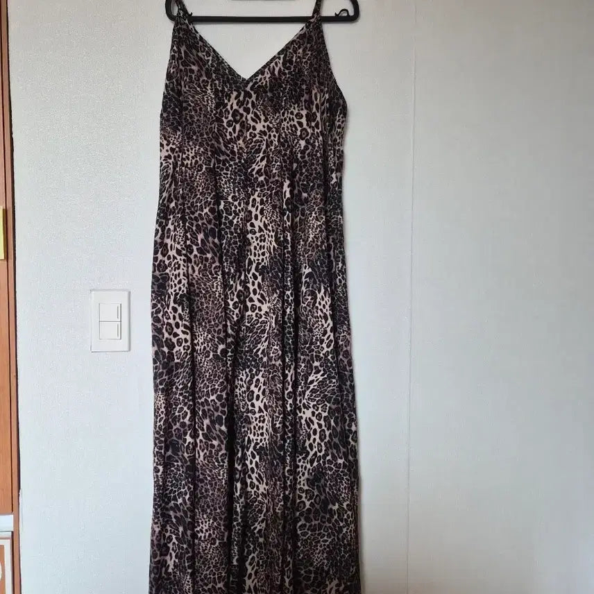 [BUNJANG] Leopard Print Long Dress / 호피무늬 롱 원피스