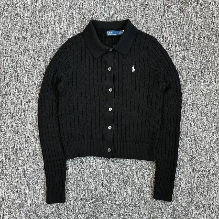 [BUNJANG] Polo Ralph Lauren Cable Knit Cotton Cardigan (M) / 폴로 랄프로렌 케이블 니트 코튼 가디건 정품 M