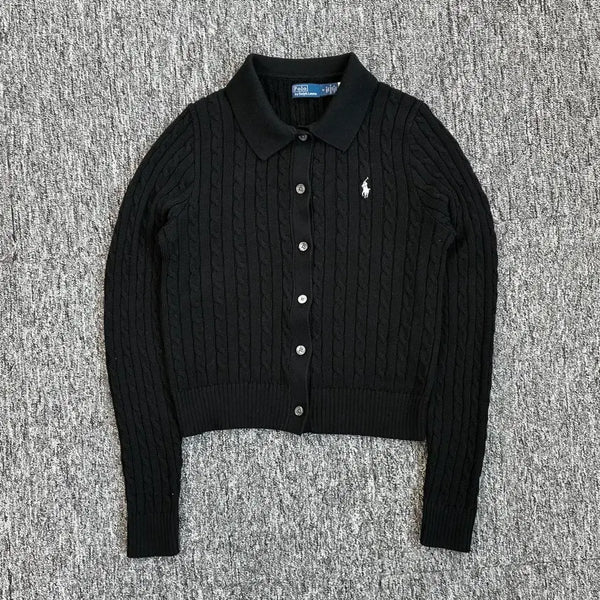 [BUNJANG] Polo Ralph Lauren Cable Knit Cotton Cardigan (M) / 폴로 랄프로렌 케이블 니트 코튼 가디건 정품 M