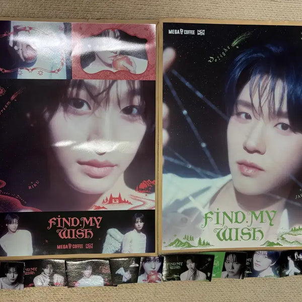 [BUNJANG] Mega Coffee Riku Jaehee Bundle Poster Set / 메가커피 포스터 리쿠 재희 일괄