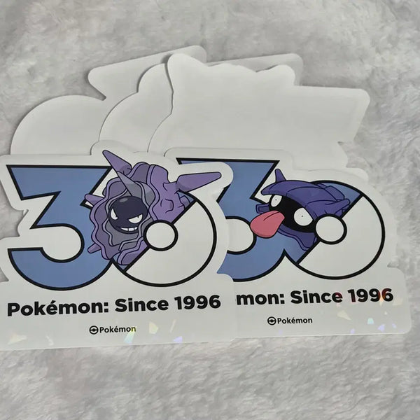 [BUNJANG] Pokemon 30th Anniversary Logo Sticker Set (Seller, Parsel, 3 Random) / 포켓몬 30주년 로고 스티커 셀러+파르셀+랜덤3장 판매합니다.