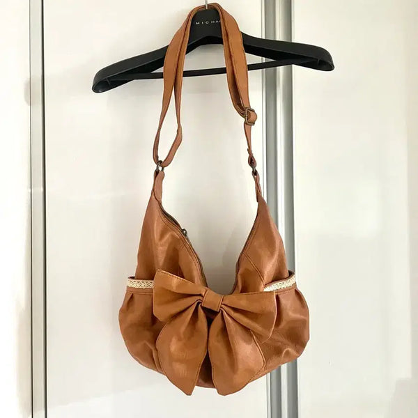 [BUNJANG] Mori Girl Floral Ribbon Bag / 모리걸 잔꽃 리본백 가방 하구미 모리 크로스백 숄더백