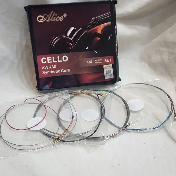 [BUNJANG] Alice Cello Strings AWR30 Medium Tension 4/4 Size (Unused) / Alice 첼로줄 AWR30 4/4 미디엄 텐션 (미사용)