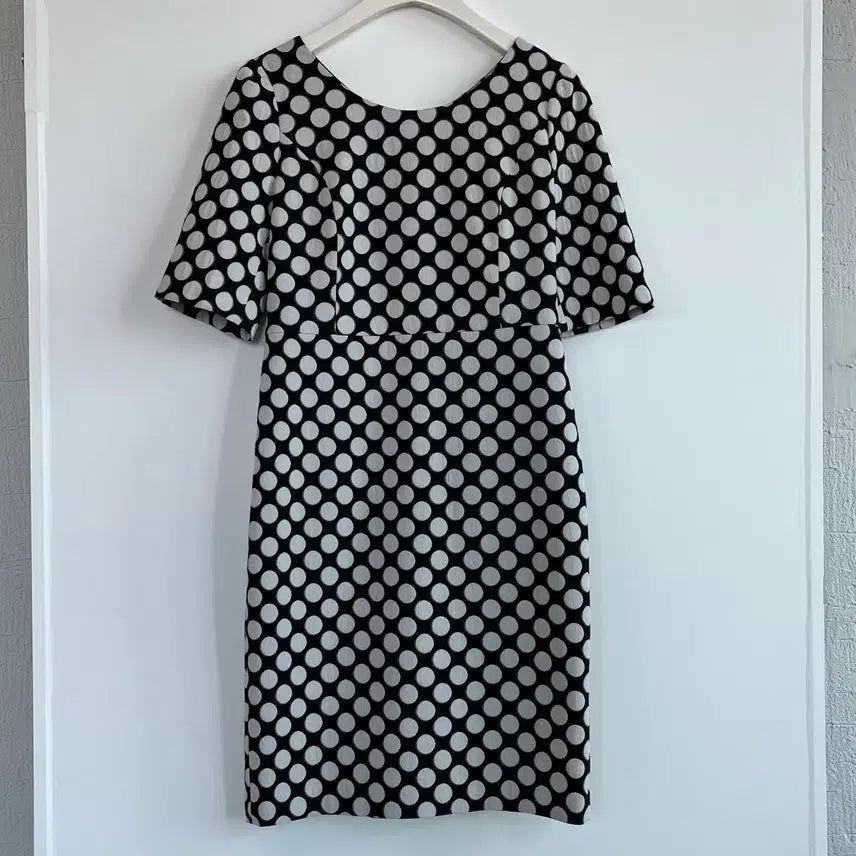 [BUNJANG] JIGOTT Black Polka Dot Dress / JIGOTT 지고트 블랙 도트 원피스 (88-90)