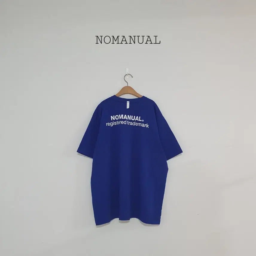 [BUNJANG] No Manual Big Logo T-Shirt Blue XL / 세일)No.26062305 노메뉴얼 빅로고 반팔 티셔츠 블루