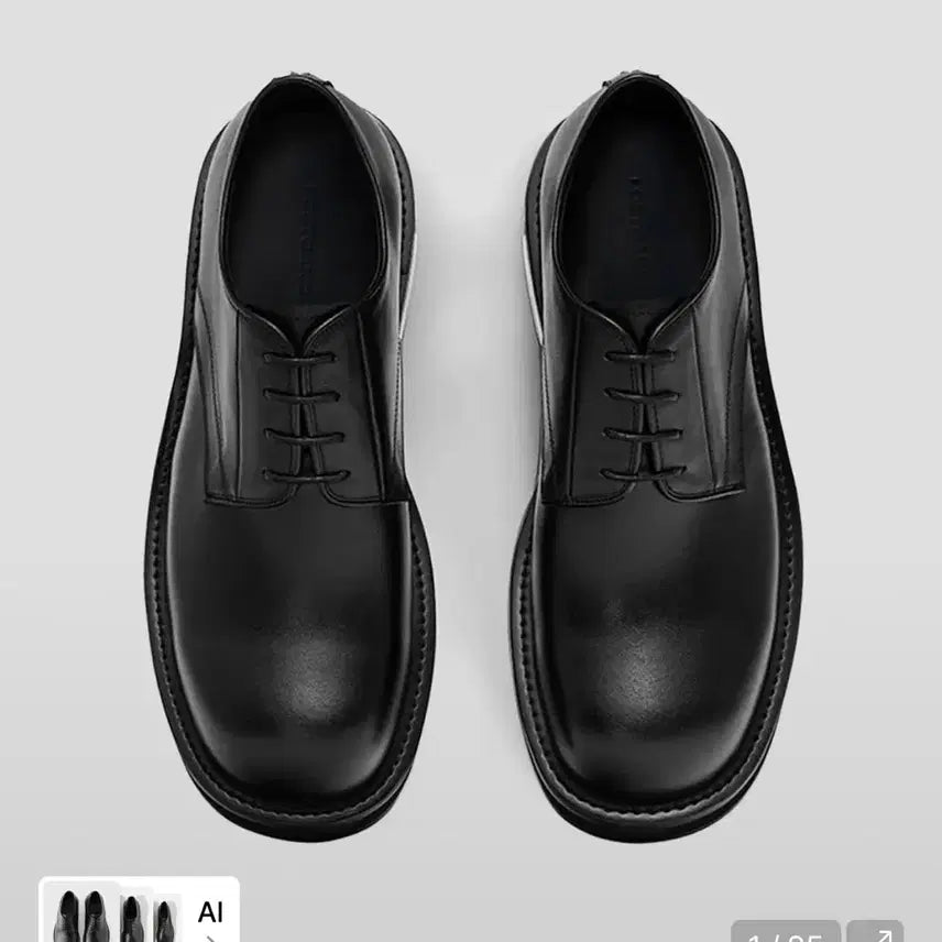 [BUNJANG] Lost Garden Poric Black Sneakers / 255) 로스트가든 포릭 블랙