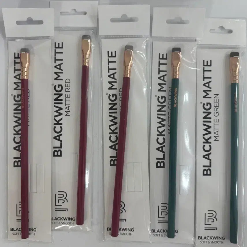 [BUNJANG] Palomino Blackwing Pencil Matte Green Matte Red / 팔로미노 블랙윙 연필 매트그린 매트레드