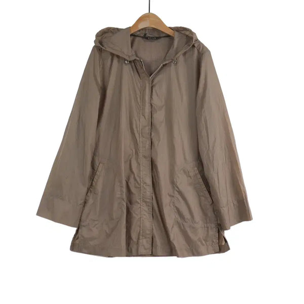 [BUNJANG] RYAN Hooded Windbreaker Jacket Beige Lightweight Jumper Size 95 / RYAN 후드 바람막이 자켓 95 베이지 경량 점퍼