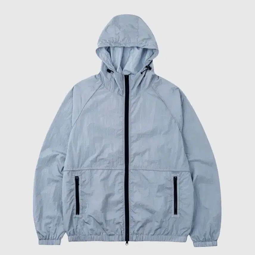 [BUNJANG] Letter From The Moon Shell Windbreaker Jacket Sky Blue / 레테르코모 쉘 윈드 파이딩 바람막이 자켓 스카이블루