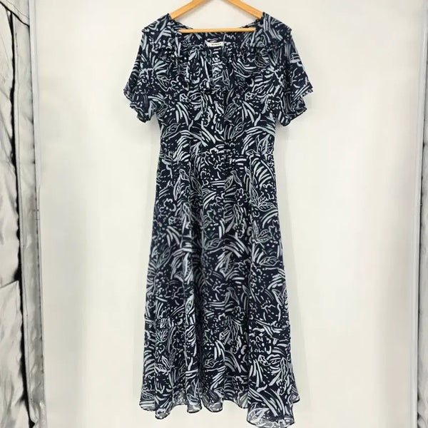 [BUNJANG] Beanpole Floral Flare Dress / 빈폴 꽃무늬 플레어 원피스 [E41100]