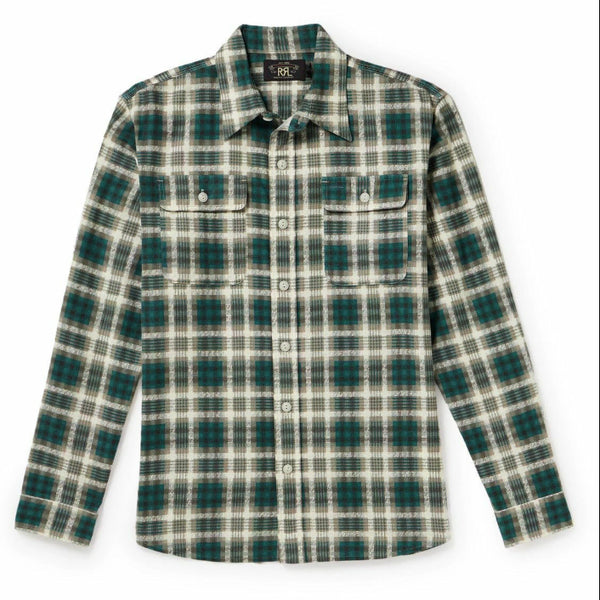 [BUNJANG] RRL Green Check Shirt XL / RRL 더블알엘 그린 체크 셔츠 XL