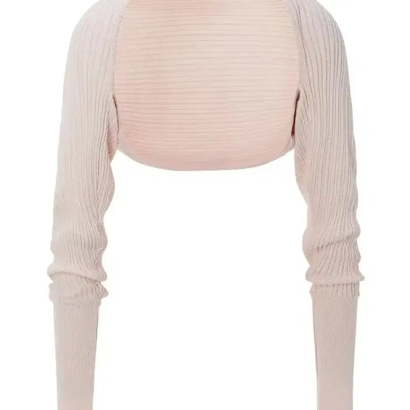 [BUNJANG] Threetimes Ribbed Cotton Bolero (Pink) / 쓰리타임즈 골지 코튼 볼레로 (핑크)
