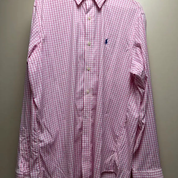 [BUNJANG] Polo Ralph Lauren Pink Check Pattern Shirt / (당일발송) 폴로 셔츠 (정품인증o)