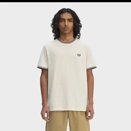 [BUNJANG] Fred Perry Twin Tipped Ringer T-Shirt (L) / 프레드페리 트윈팁 링거 반팔 티셔츠 L