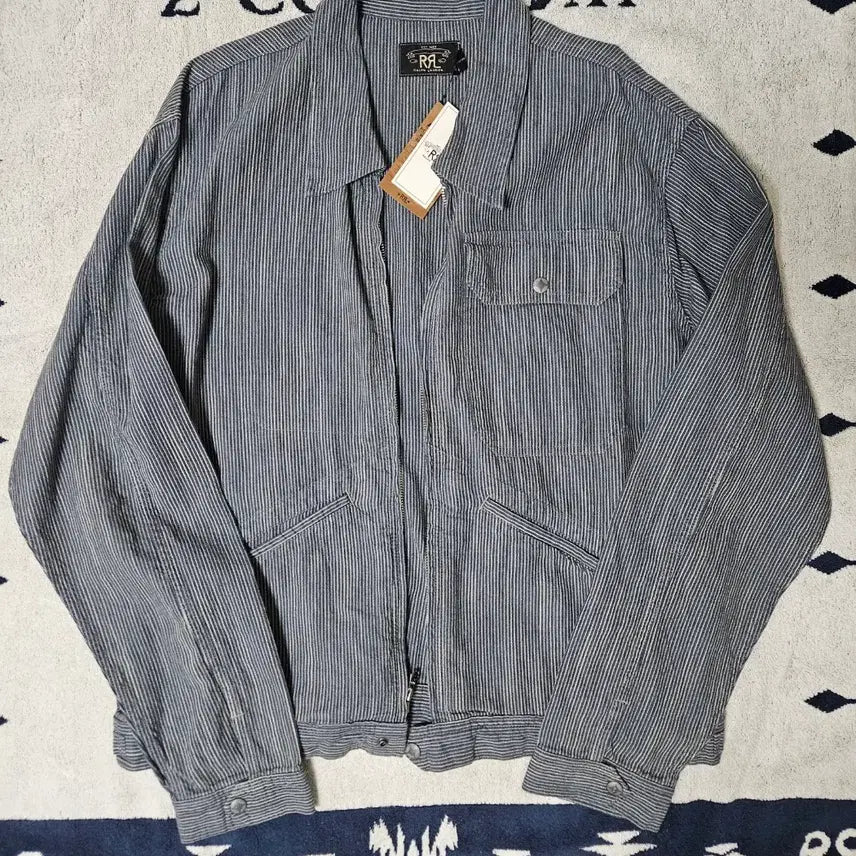 [BUNJANG] RRL Striped Linen Jacket XL / RRL 더블알엘 스트라이프 리넨 자켓 XL