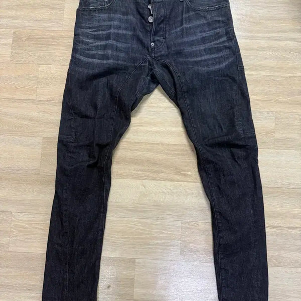 [BUNJANG] Dsquared2 Biker Black Jeans Size 50 (33-34) / 디스퀘어드 2 바이커 블랙진 50 (33-34)