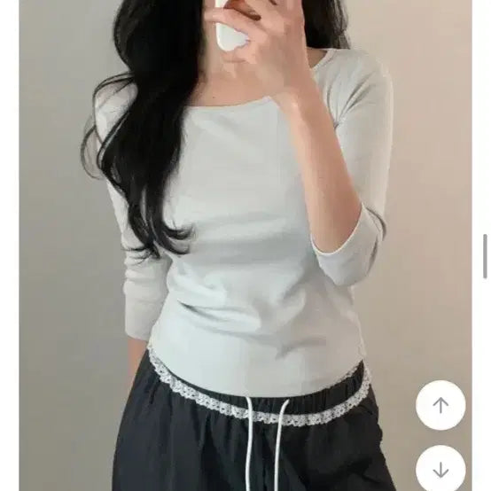 [BUNJANG] Soragray 7-Part Basic T-Shirt / 소라그레이 7부 기본티