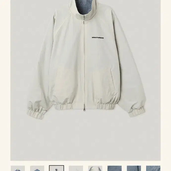 [BUNJANG] Smooth Mood Derby Reversible Jacket Blue Cloud / 스무스무드 더비 리버서블 자켓 블루 클라우드