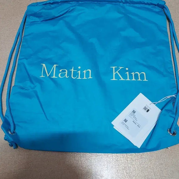[BUNJANG] Matin Kim String Backpack Blue / 마뗑킴 스트링 백팩 블루 정품 미사용