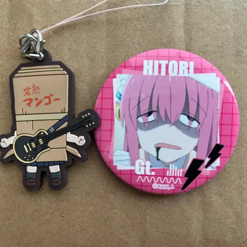 [BUNJANG] Bocchi the Rock! Hitori Gotoh Goods Bundle: Badges & Keyrings / 봇치더록 고토히토리 굿즈 일괄 뱃지 키링