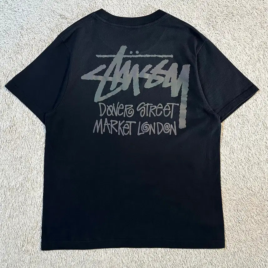 [BUNJANG] Stussy Dover Street Market London Short Sleeve T-Shirt Black / [S] 스투시 STUSSY 도버 스트리트 마켓 런던 반팔 티셔츠 블랙