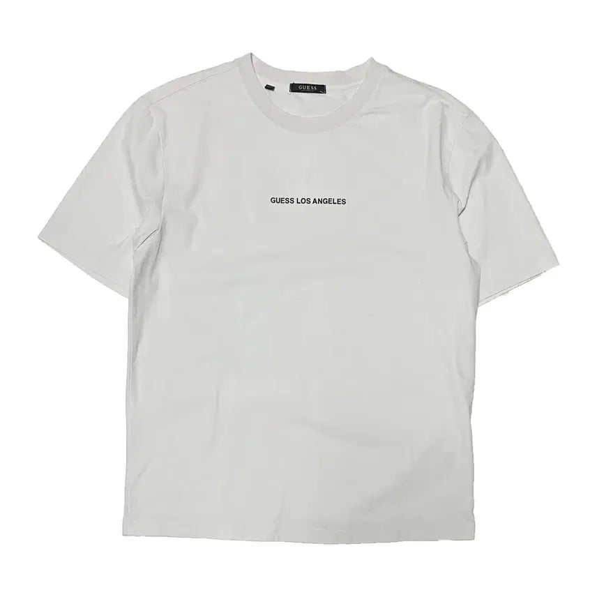 [BUNJANG] Guess Embroidered Logo Short Sleeve T-Shirt / 게스 엠보 로고 반팔 티셔츠