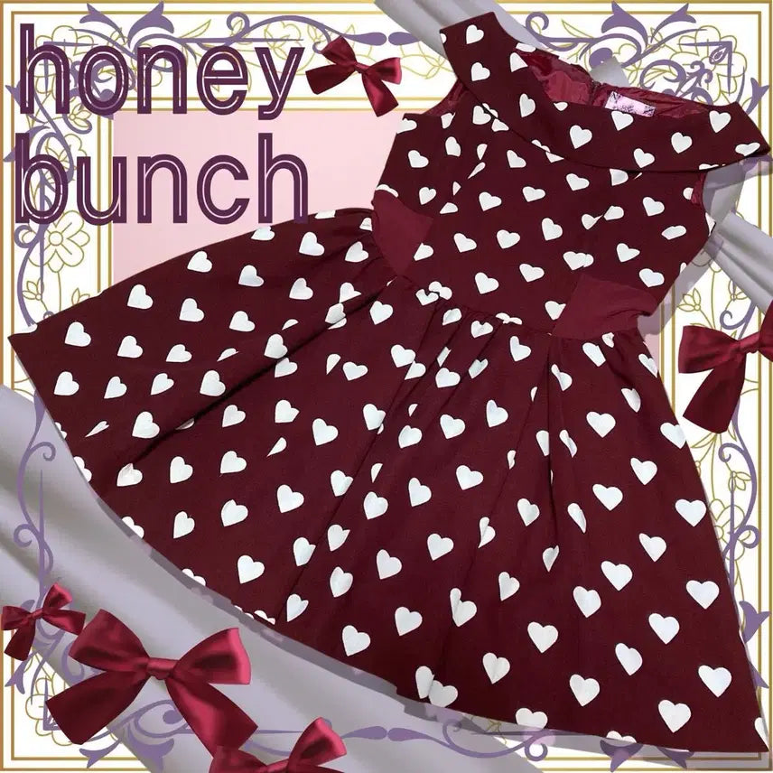 [BUNJANG] Honey Bunch Heart Mini Dress / honey bunch 하트 원피 핀터깔 히메카지 라떼갸루 히메갸루 로걀