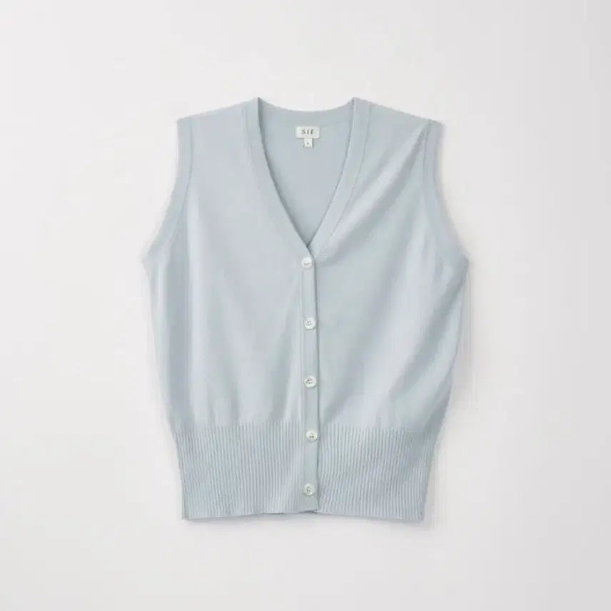 [BUNJANG] sie Mona Vest Cardigan Sky Blue S / 시에 sie 모나 베스트 가디건 스카이블루 S