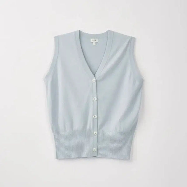 [BUNJANG] sie Mona Vest Cardigan Sky Blue S / 시에 sie 모나 베스트 가디건 스카이블루 S
