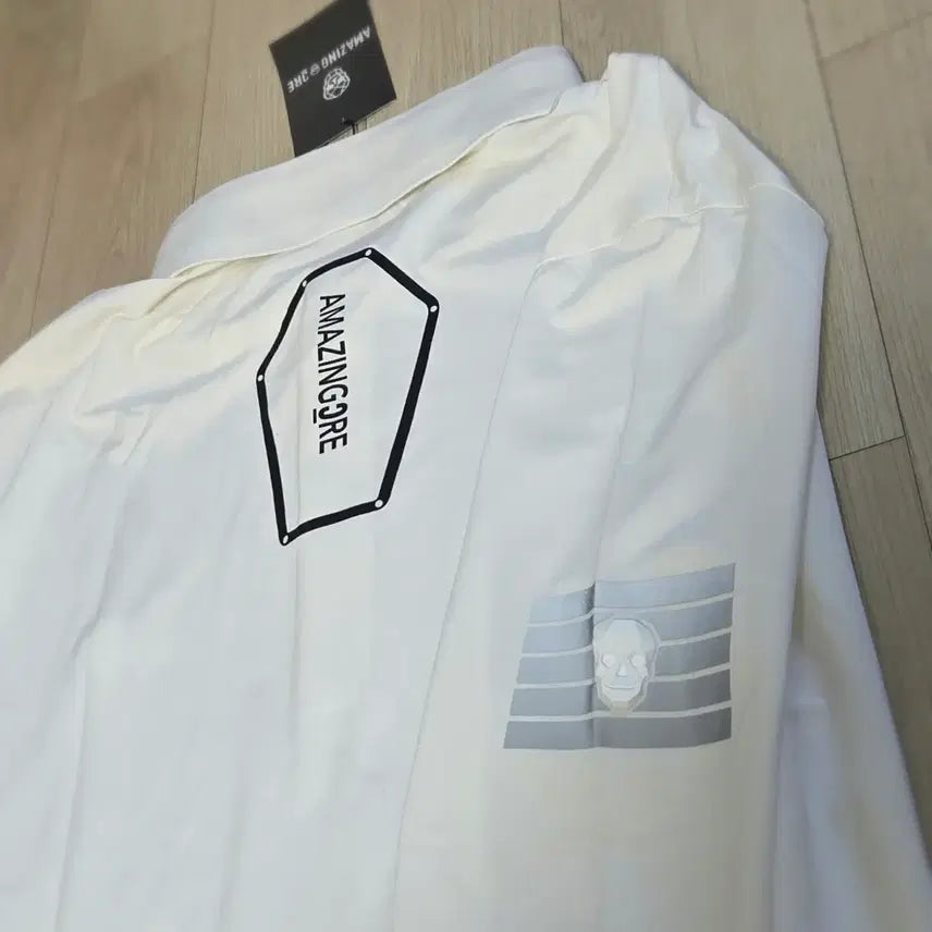 [BUNJANG] Amazingcree Golf Shirt White / 어메이징크리 셔츠 화이트100,105