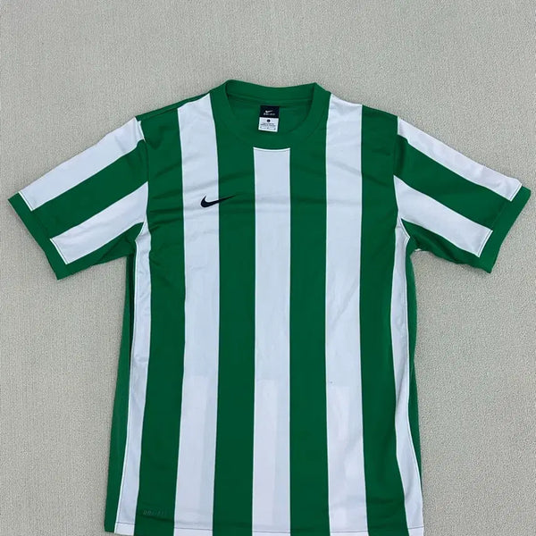 [BUNJANG] Nike Dri-FIT Striped Short-Sleeve Soccer T-Shirt - Size L / 나이키 드라이핏 스트라이프 반팔 축구티셔츠 L
