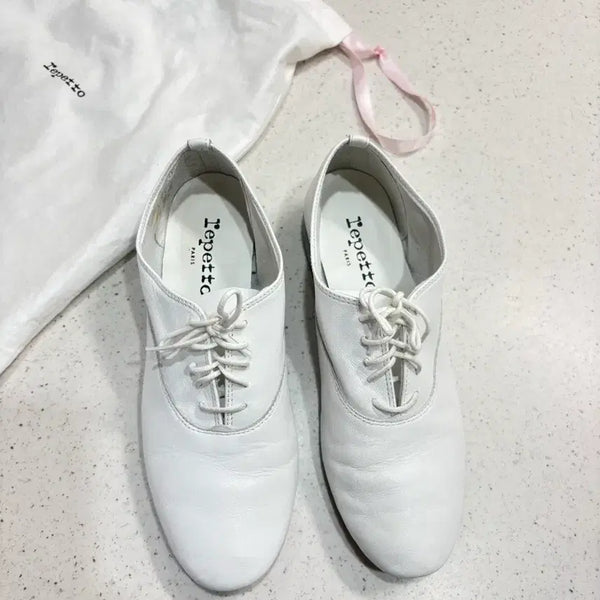 [BUNJANG] Repetto Cendrillon White Leather Ballet Flats Size 37 (US 6.5) / Repetto 레페토 지지 화이트 37사이즈 / 230사이즈