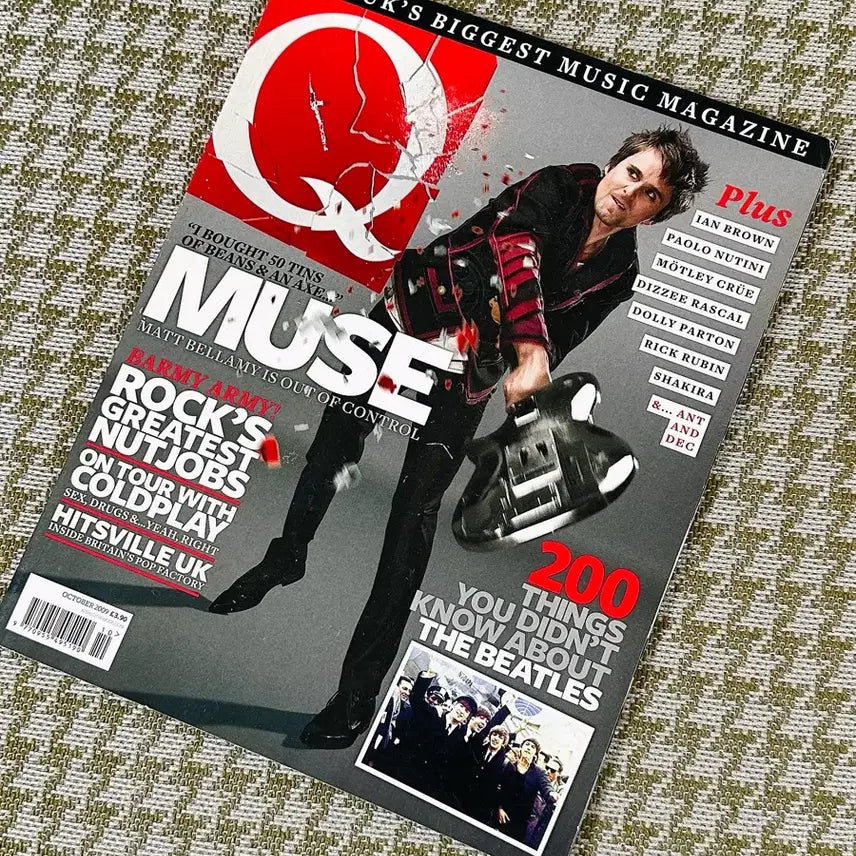 [BUNJANG] Q Magazine October 2009 Issue Muse Matthew Bellamy Cover / Q매거진 뮤즈 MUSE 매튜 벨라미 커버 2009년 10월호