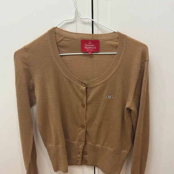 [BUNJANG] Vivienne Westwood Red Label Beige Wool Cardigan / 비비안웨스트우드 레드 라벨 베이지 울 가디건