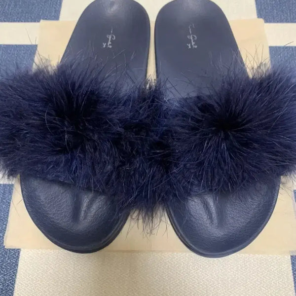 [BUNJANG] ZARA KIDS Faux Fur Slippers / 자라키즈 퍼 슬리퍼