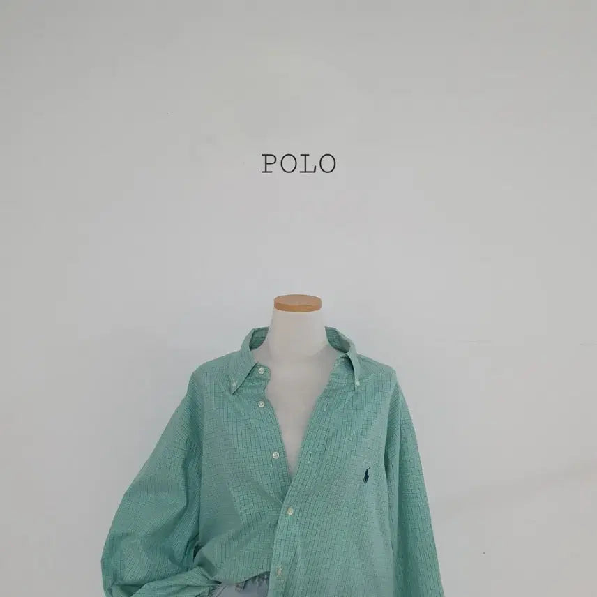 [BUNJANG] Polo Ralph Lauren Green Check Shirt XL / No.26062405 폴로 랄프로렌 체크 셔츠 그린