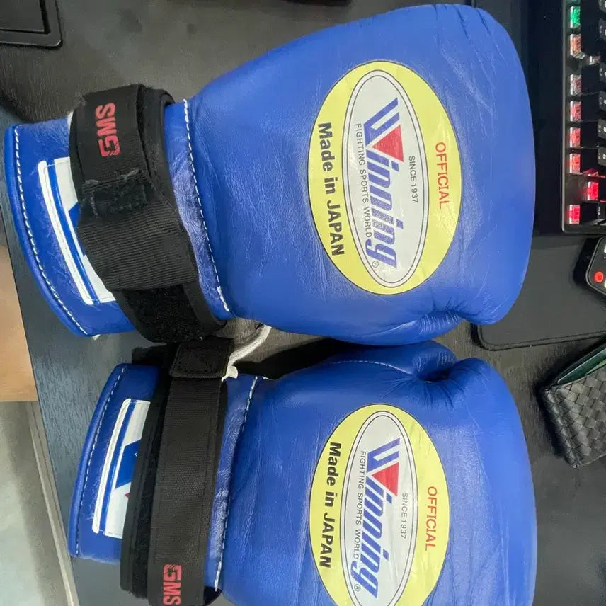 [BUNJANG] Winning Official 8oz Boxing Gloves Blue / 위닝 오피셜 8oz 블루