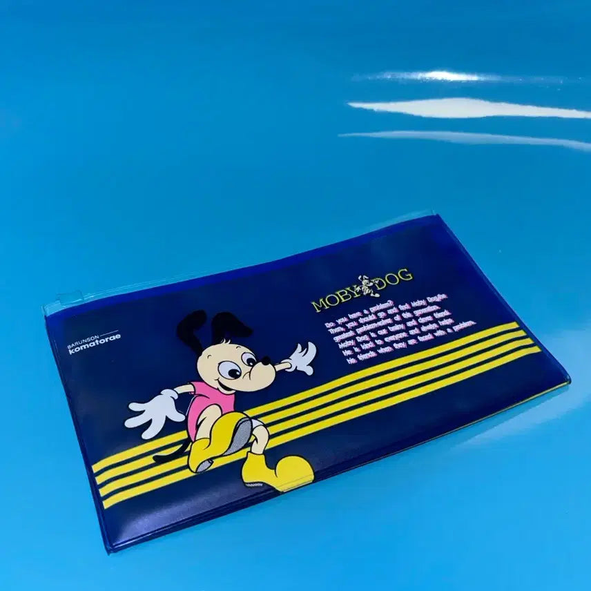 [BUNJANG] Kkoma Ttorrae Mobidog Zipper Pouch Wallet Passport Case / 고전문구 꼬마또래 모비독 지퍼 파우치 지갑 여권 케이스