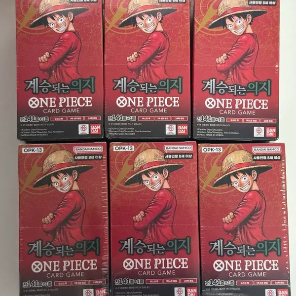 [BUNJANG] One Piece Card Game Inheritance of Will OPK-13 6 Box Bundle Set / 원피스카드 13탄 6박스