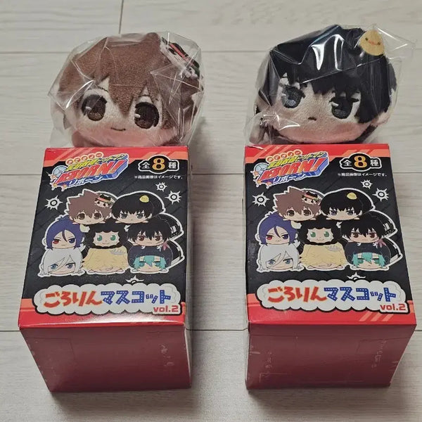 [BUNJANG] Katekyo Hitman Reborn! Tsuna & Hibari Gororing Mascot Bundle Set / (일괄) 가정교사 히트맨 리본 츠나+히바리 고로링 마스코트