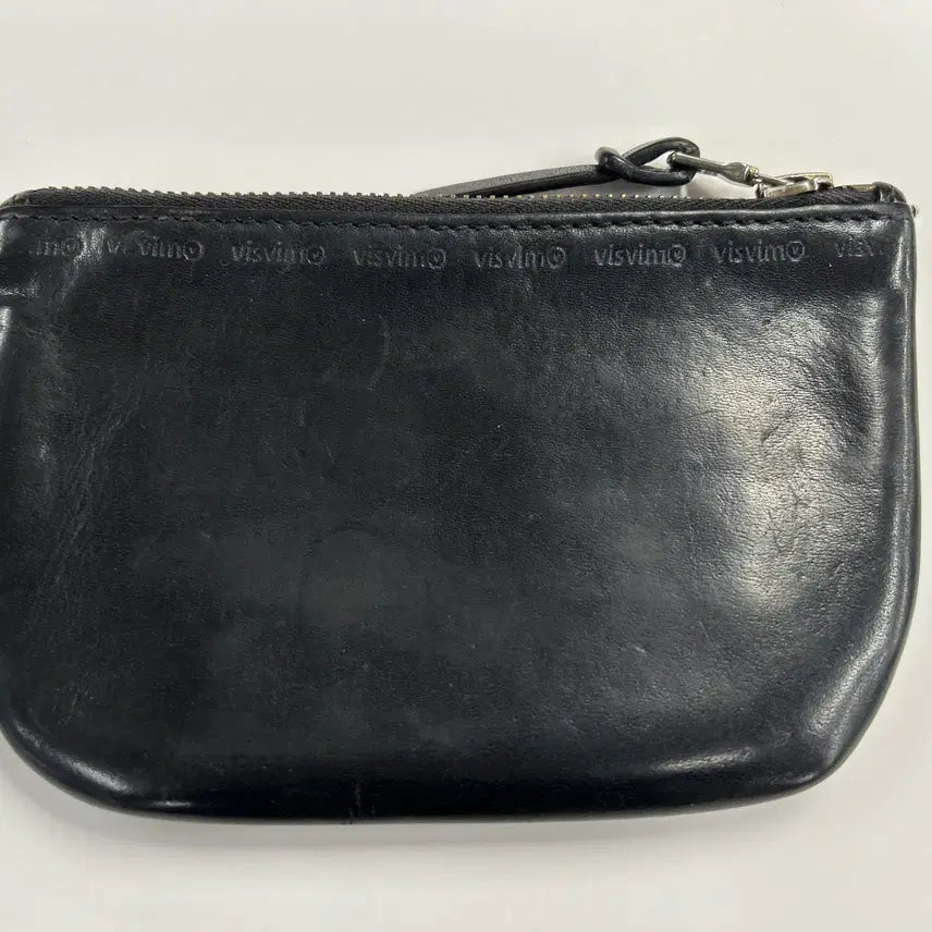 [BUNJANG] VISVIM Veggie Wallet L Black Leather / VISVIM 블랙 레더 지퍼 지갑 L