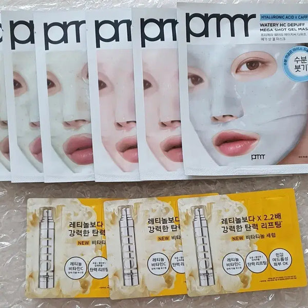 [BUNJANG] Primera Mega Shot Gel Mask (6 Sheets) + Vita-Retinol Serum Sample / 프리메라 메가 샷 겔 마스크 6매 +비타티놀 세럼 샘플