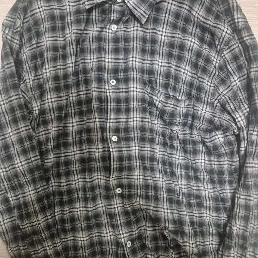 [BUNJANG] Polierter Contre Check Shirt Washed Black Size 3 / 3) 폴리테루 컨트르체크셔츠 워시드 블랙 3사이즈