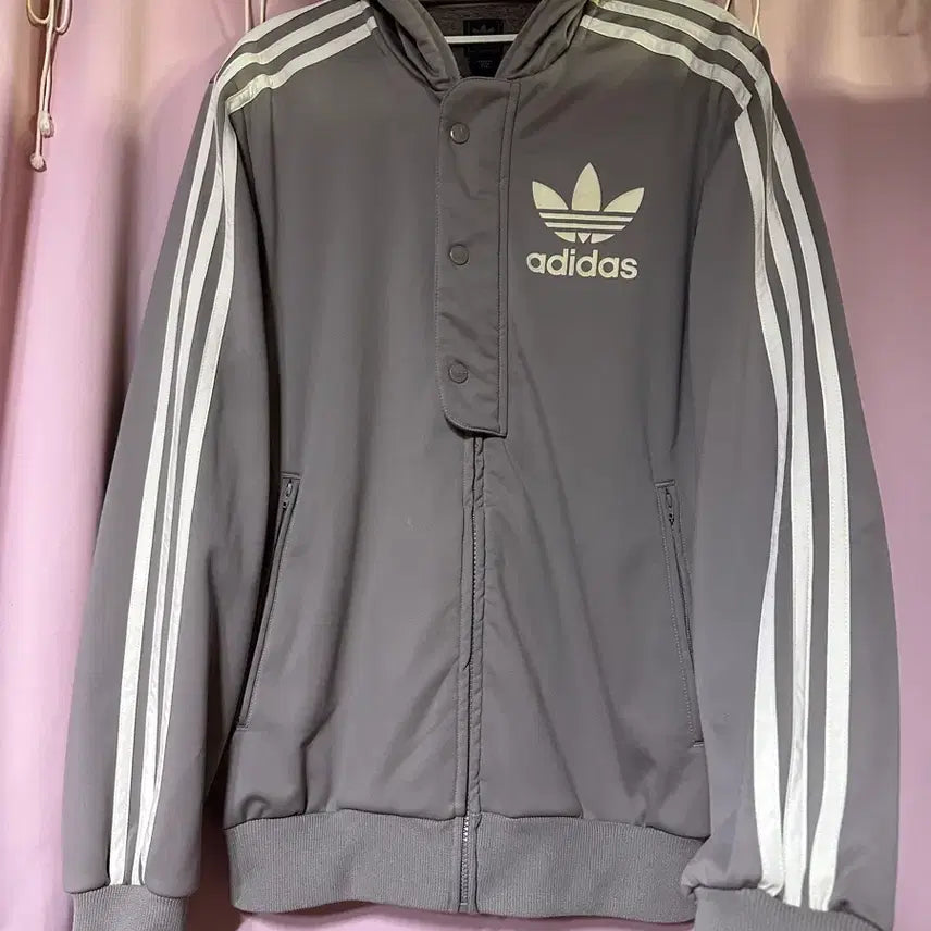 [BUNJANG] Adidas Old School Warm-up Hooded Zip-Up Jacket / 아디다스 후드 집업 아디다스 올드스쿨 대장 웜업 빈티지 아디다스 불꽃