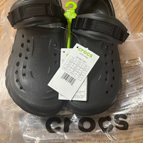 [BUNJANG] Crocs Echo Clog Black 260 / 크록스 에코 클로그 블랙 260 SS급