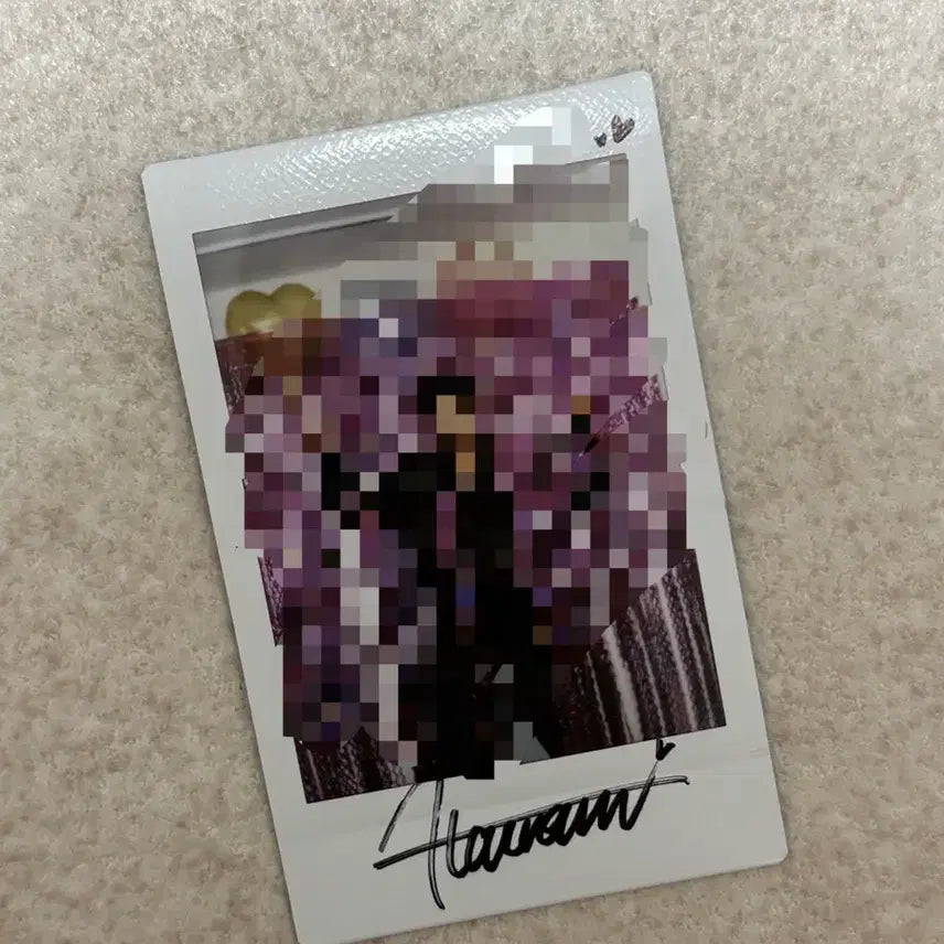 [BUNJANG] Zhang Han Yun Signed Polaroid Photocard / 장한음 싸인 폴라로이드 싸폴 판매 양도