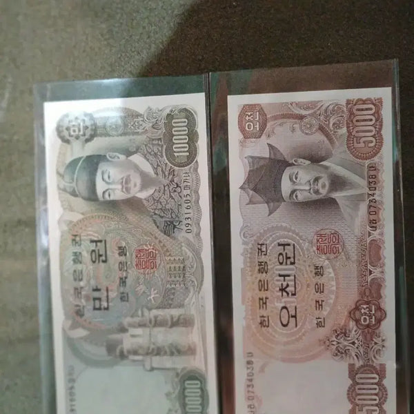 [BUNJANG] Bank of Korea 5,000 Won & 10,000 Won Banknotes (2nd Series) / 한국은행권 2차 5000원 10000원 지폐