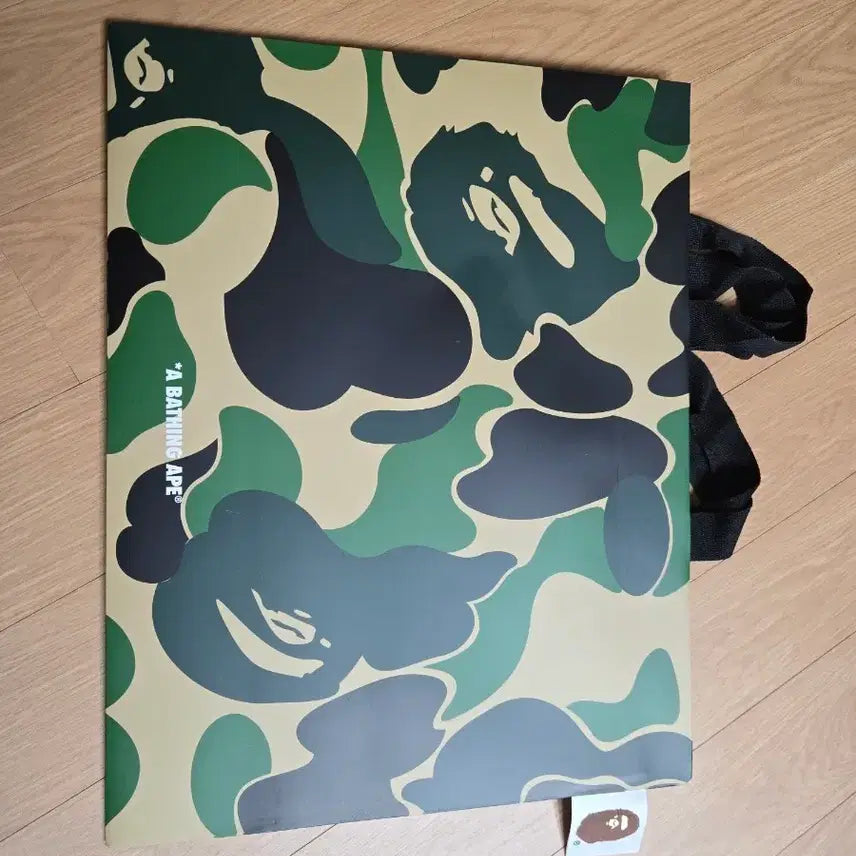 [BUNJANG] BAPE Camo Pattern Shopping Bag M / 베이프 카모 패턴 쇼핑백 M