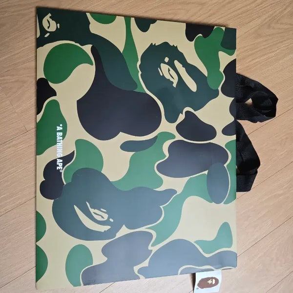 [BUNJANG] BAPE Camo Pattern Shopping Bag M / 베이프 카모 패턴 쇼핑백 M