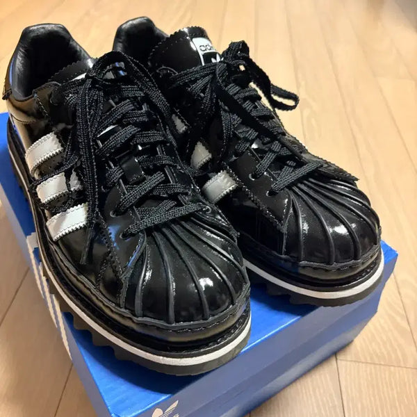 [BUNJANG] Clat Superstar Black Sneakers (Size 255) / 클랏 슈퍼스타 블랙 255
